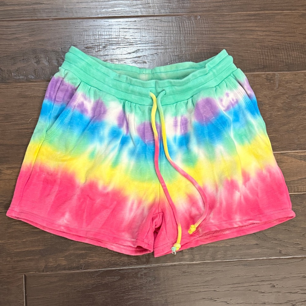 Chaser Tie Dye Tie Front Lounge Shorts Size Medium Great Condition